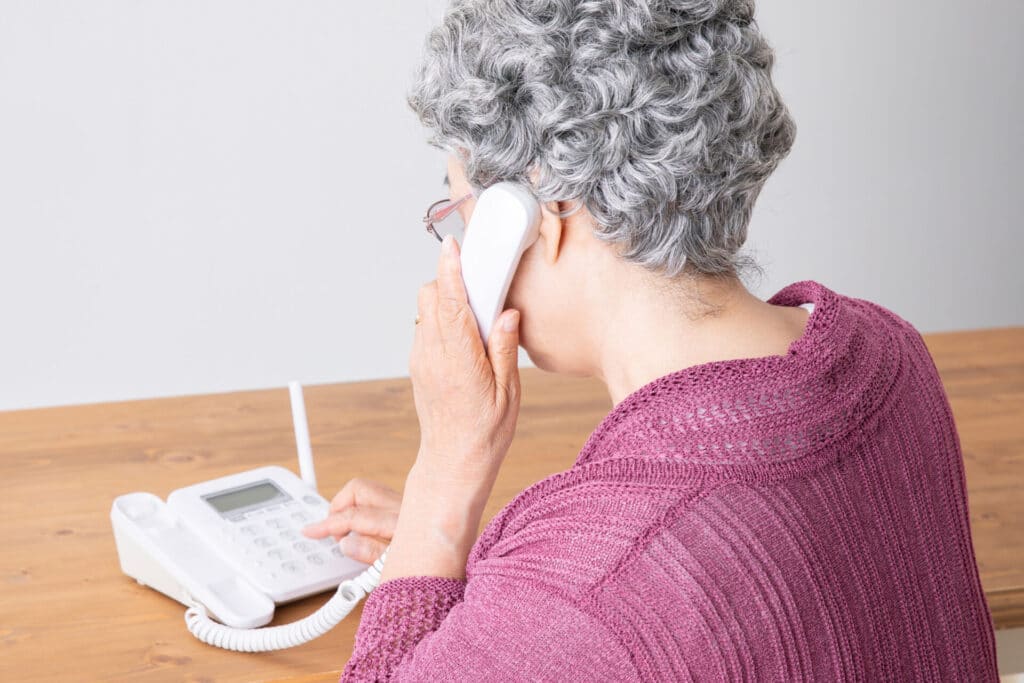 Elder Woman on phone