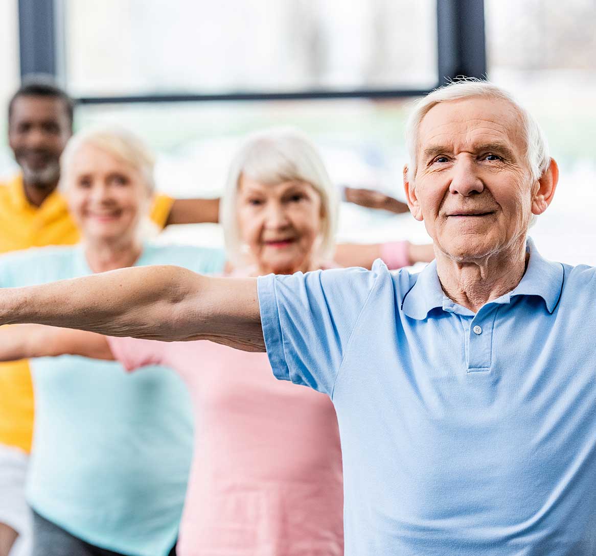 Older generation exercising